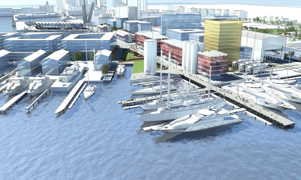 Artist’s impression - retention of existing silos © SW